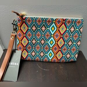 NWT Myra Bag Women's Multicolor Clutch Bag